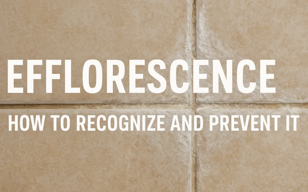 Efflorescence: How to recognize and prevent it